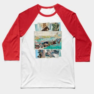 Greetings from Sydney in Australia Vintage style retro souvenir Baseball T-Shirt